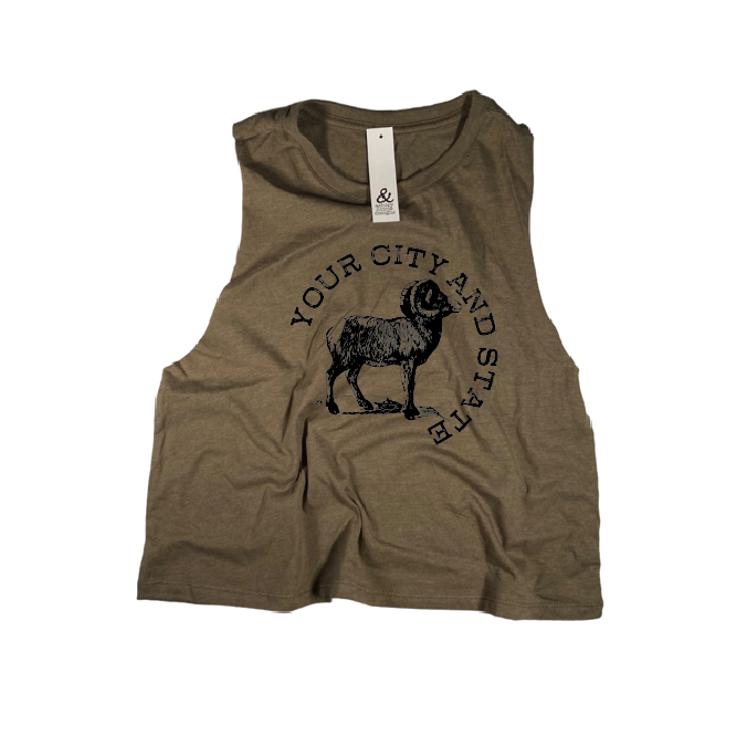 Big Horn Sheep Tank - Customizable