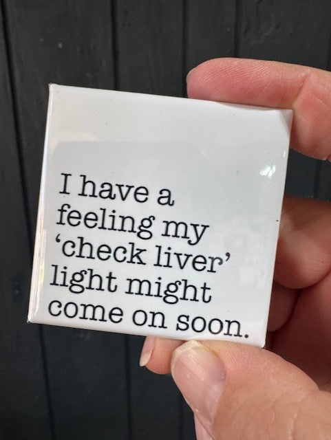 Check Liver Light Button Magnet