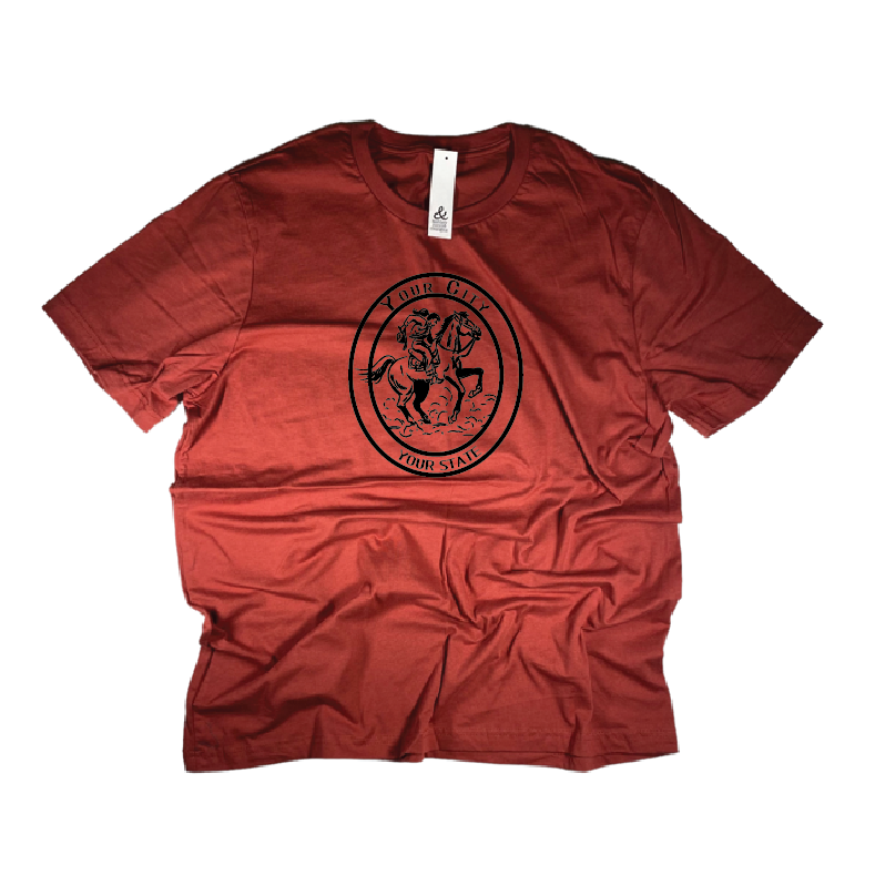 Cowgirl on Horse Tee - Customizable