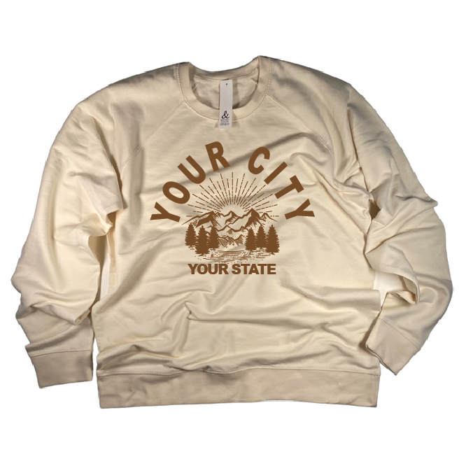 Mountain Morning Sweatshirt - Customizable