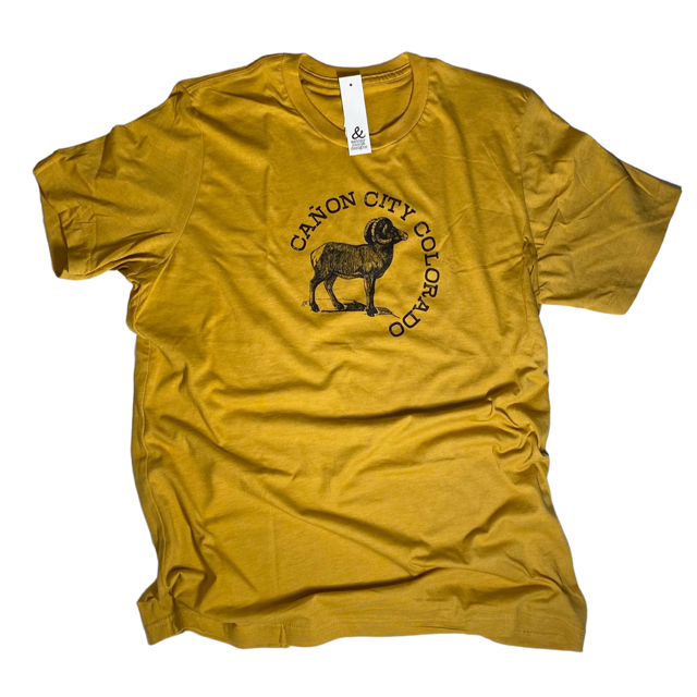 Cañon City Big Horn Sheep Tee - Mustard