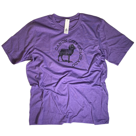 Cañon City Big Horn Sheep Tee - Purple